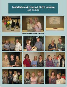 2012 AAUW Installation and named Gift Honoree